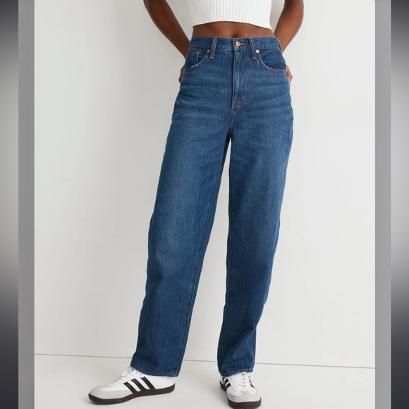 Madewell Denim - Madewell Baggy Straight Classic Blue Women's Jeans 32
